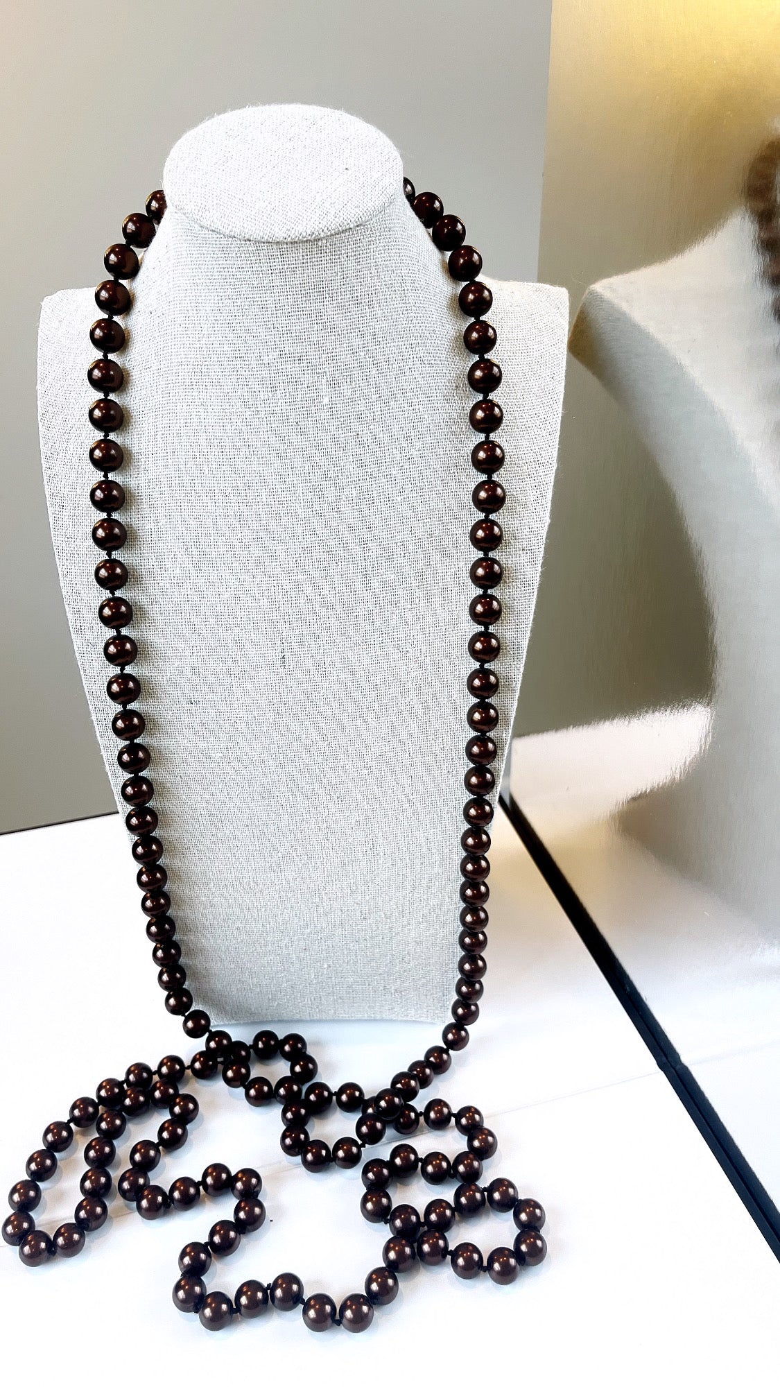 Color Shell Pearl Long Necklace
