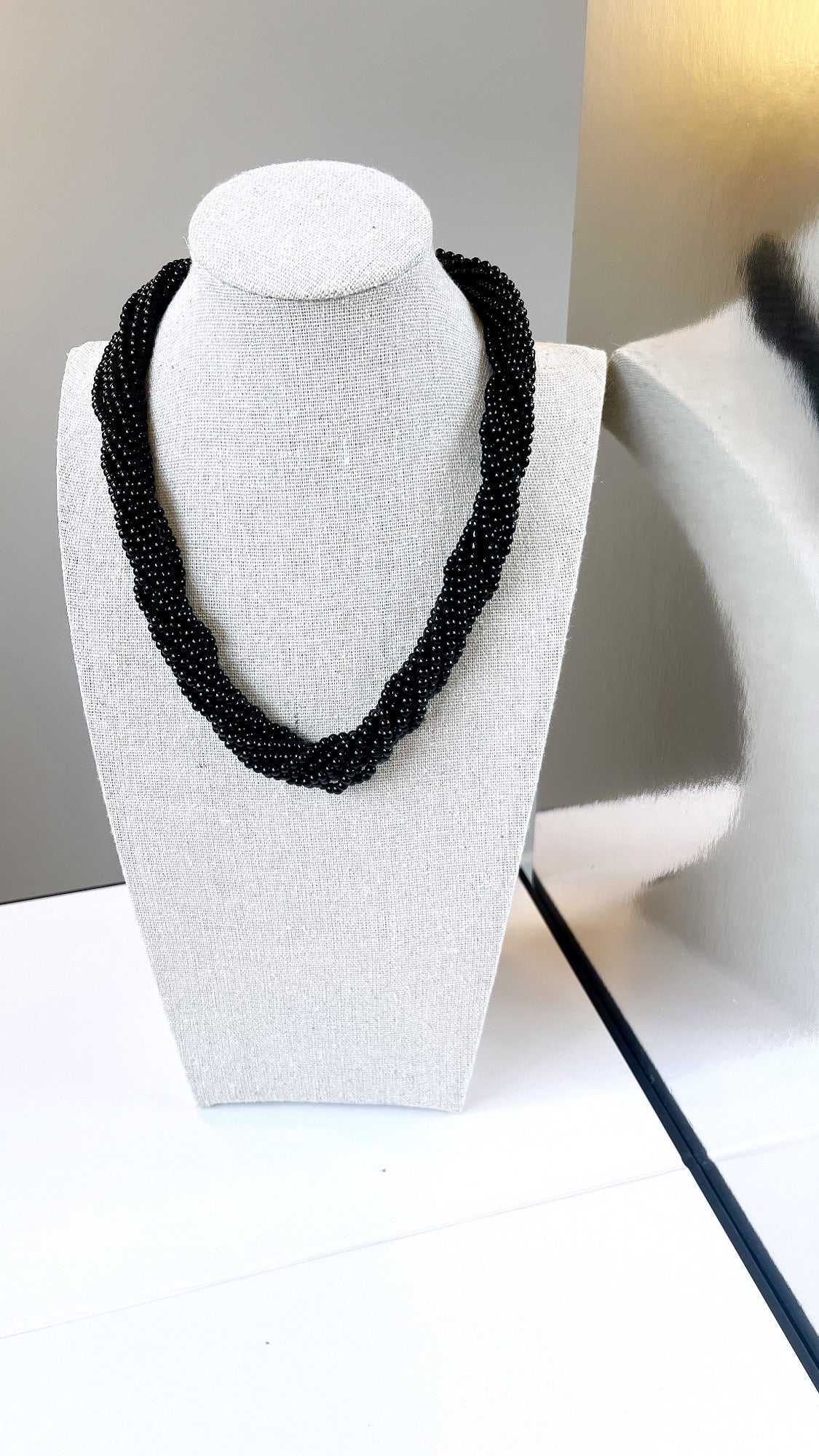 10 Layer Shell Pearl Torsade Necklace