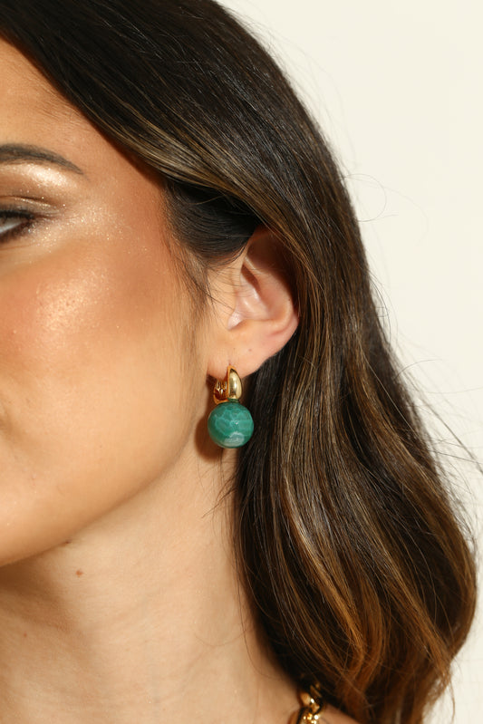 18MM Ball LabGem Earring Hoop