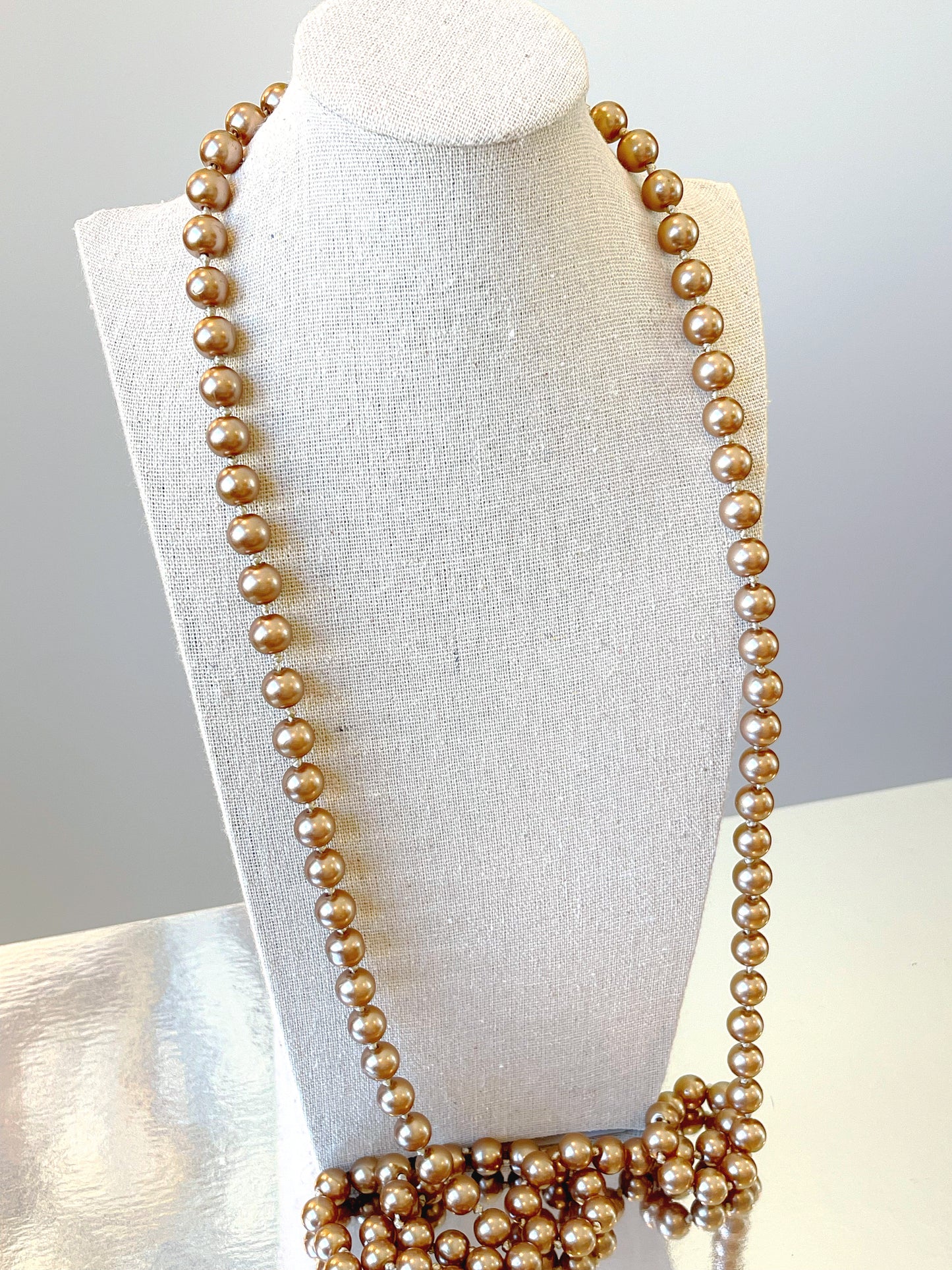 Color Shell Pearl Long Necklace