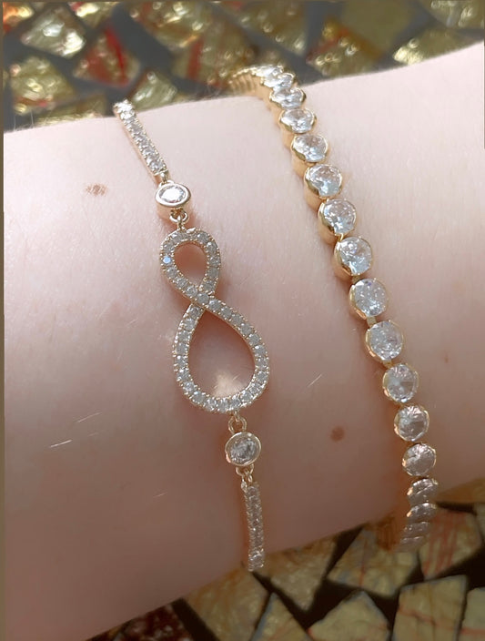 Pave Infinity Bracelet