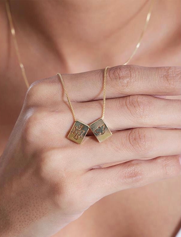 Scapular Angel Necklace
