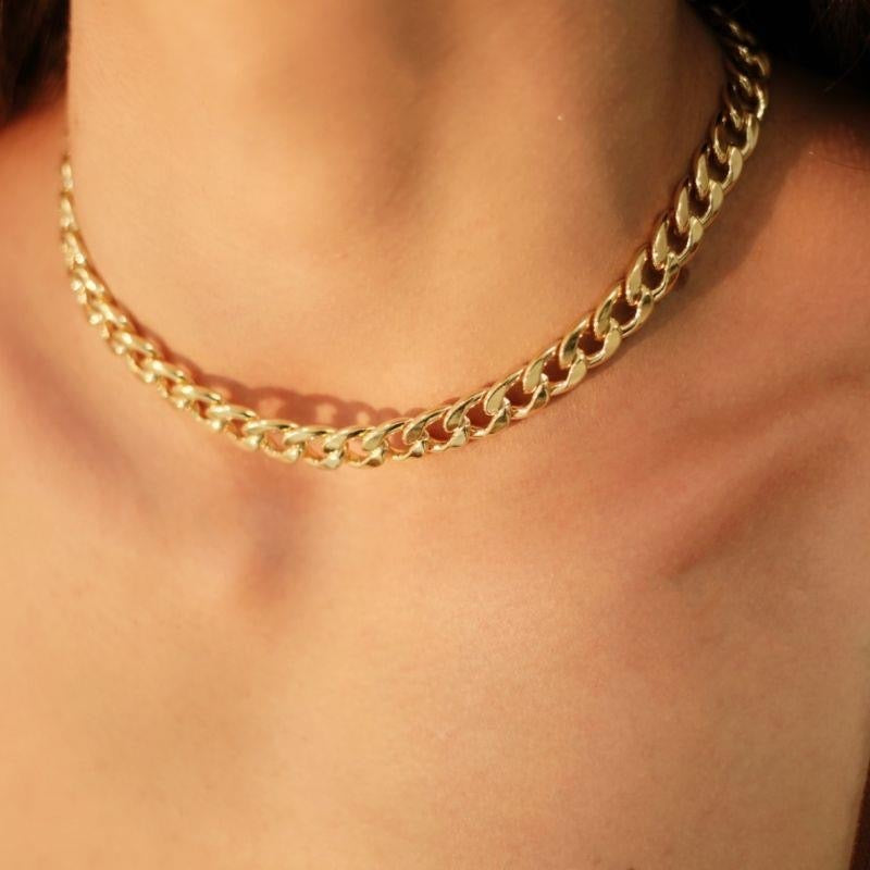 Maxi Curb Chain Choker Necklace 11MM