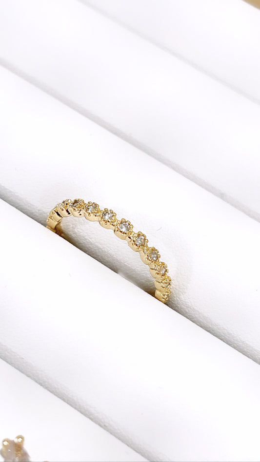Zirconia Slim Band Ring