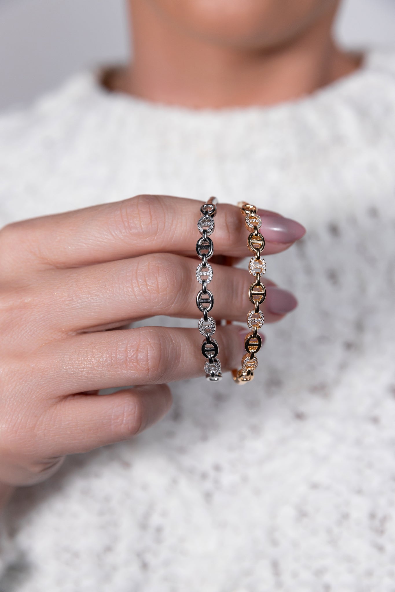 Bangle Inspiration Pave H Designer Bracelet
