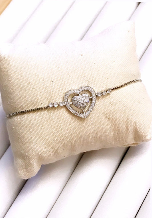 Adjustable I Heart You Bracelet