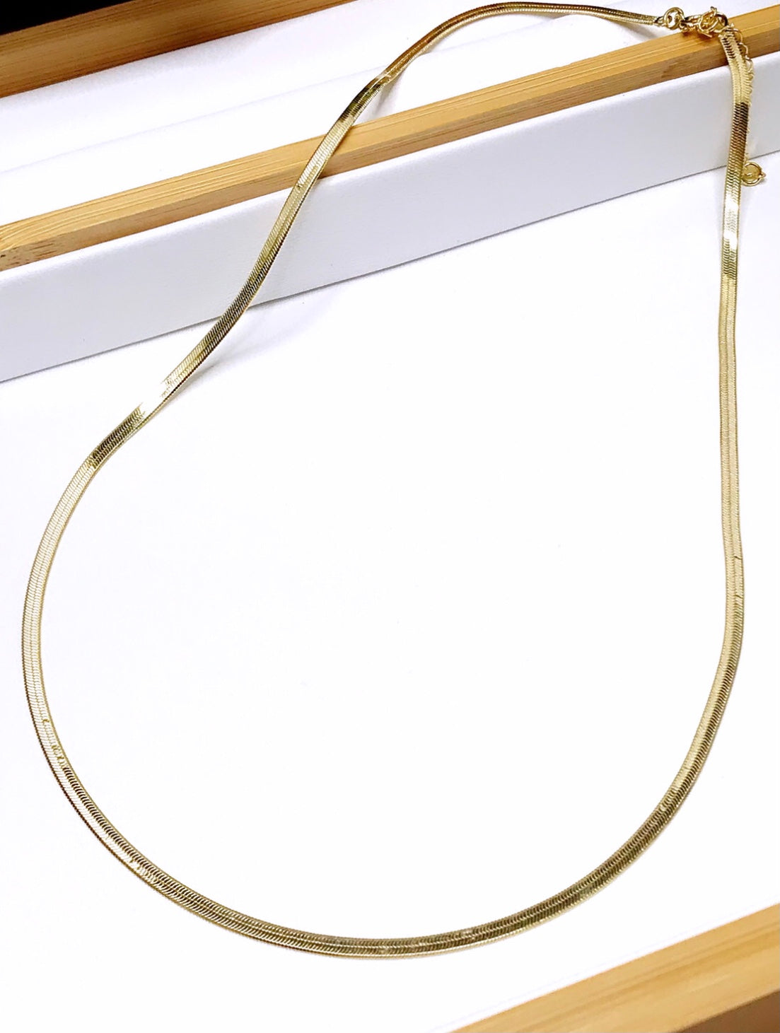 Herringbone 2MM Choker Necklace