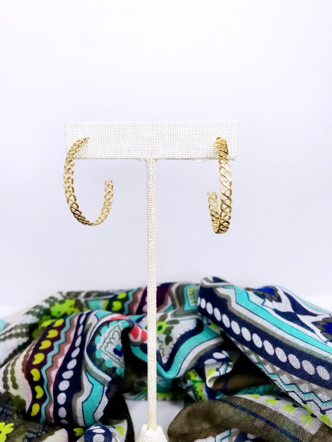 Texturized Hoop Earring