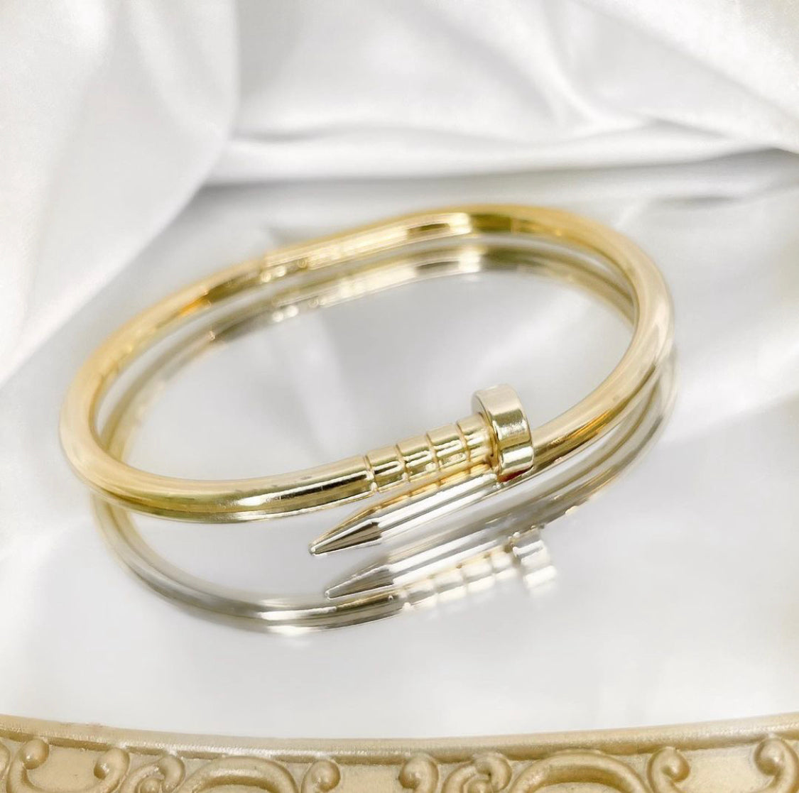 Designer Inspiration Nail Cuff Bracelet