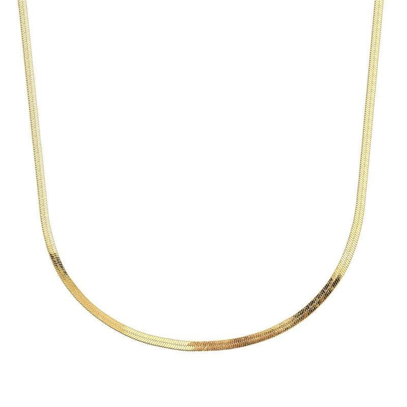 Herringbone 2MM Choker Necklace