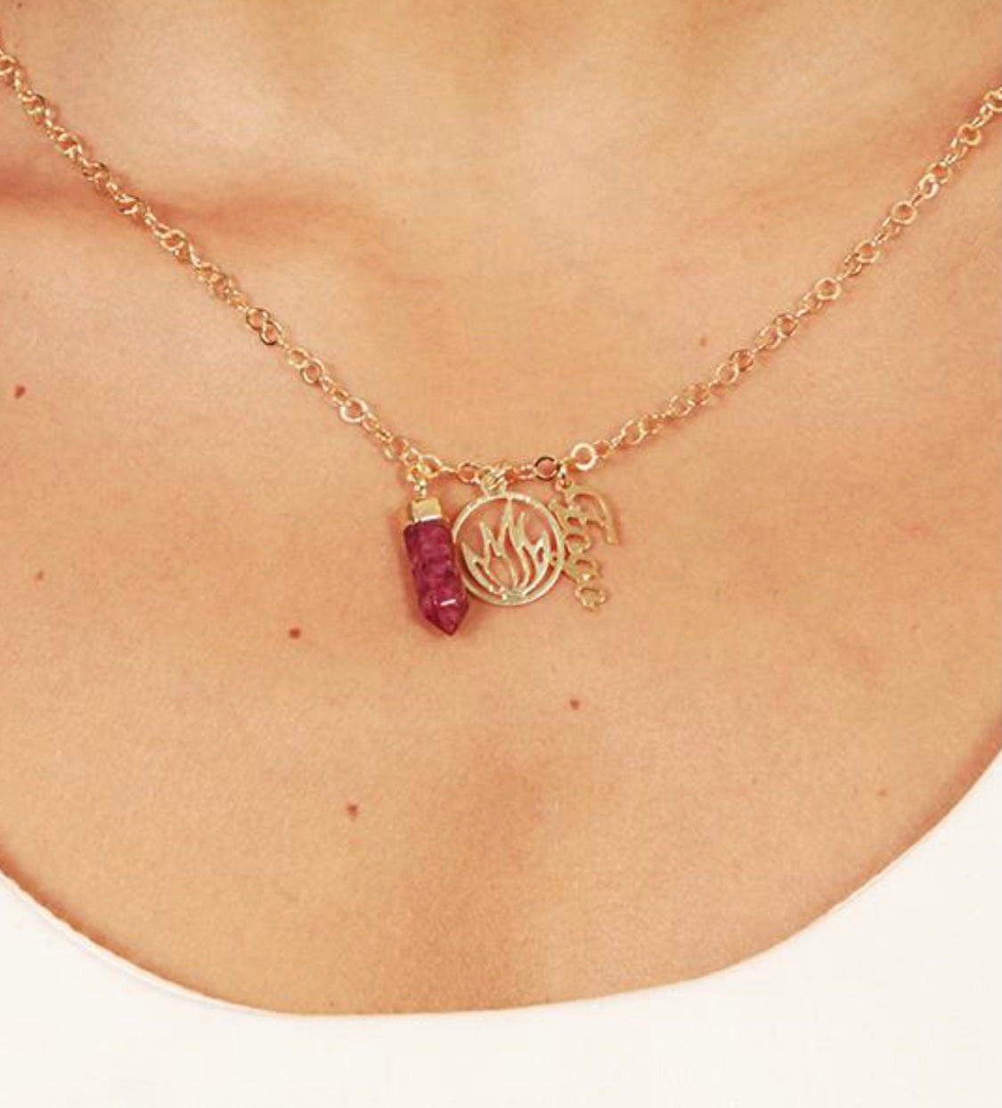 Zodiac Fire Element Necklace