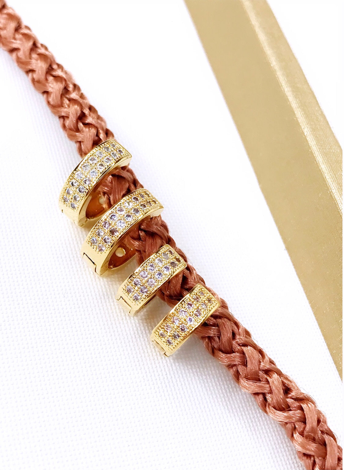 Duo Double Pave Hoop Earring