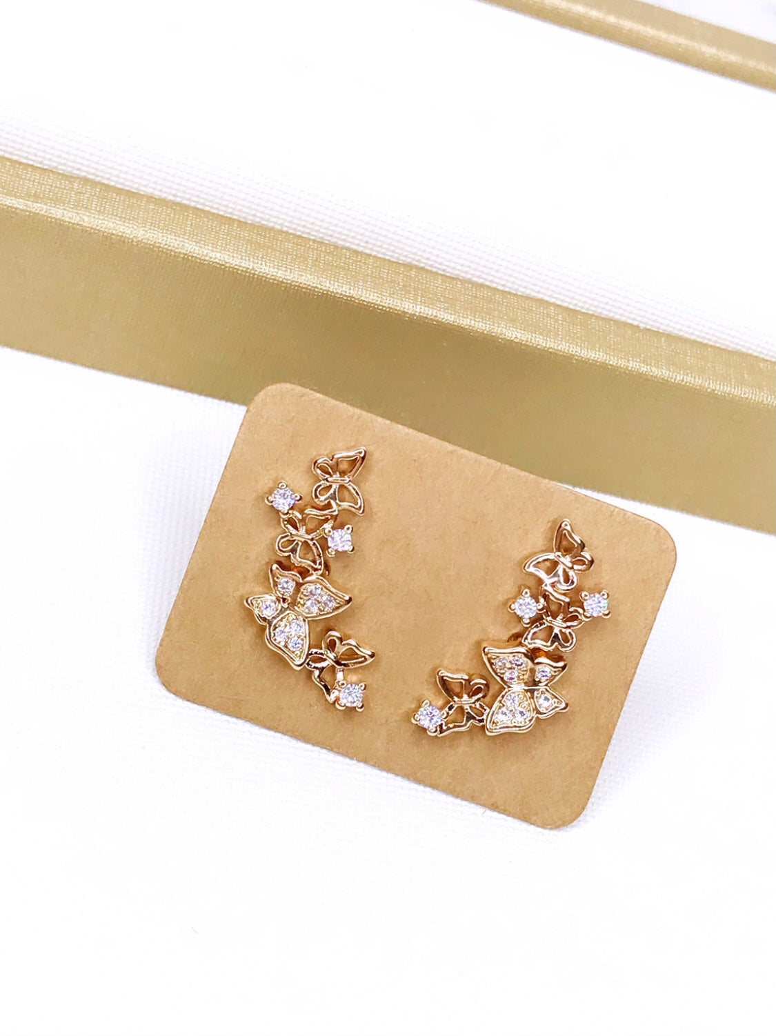 Hollow and Stud Butterflies Earring