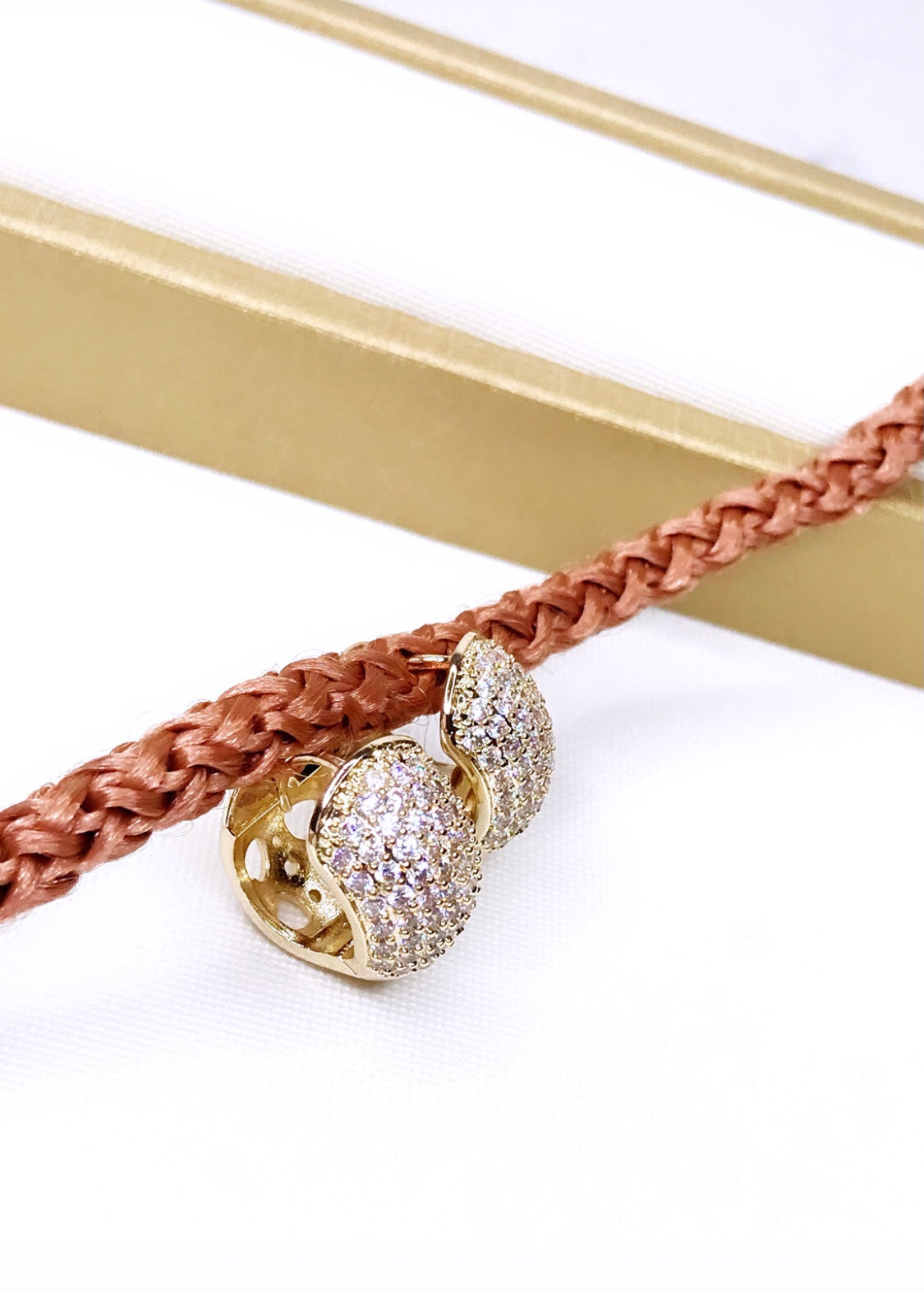 Pave Ball Hoop Earring