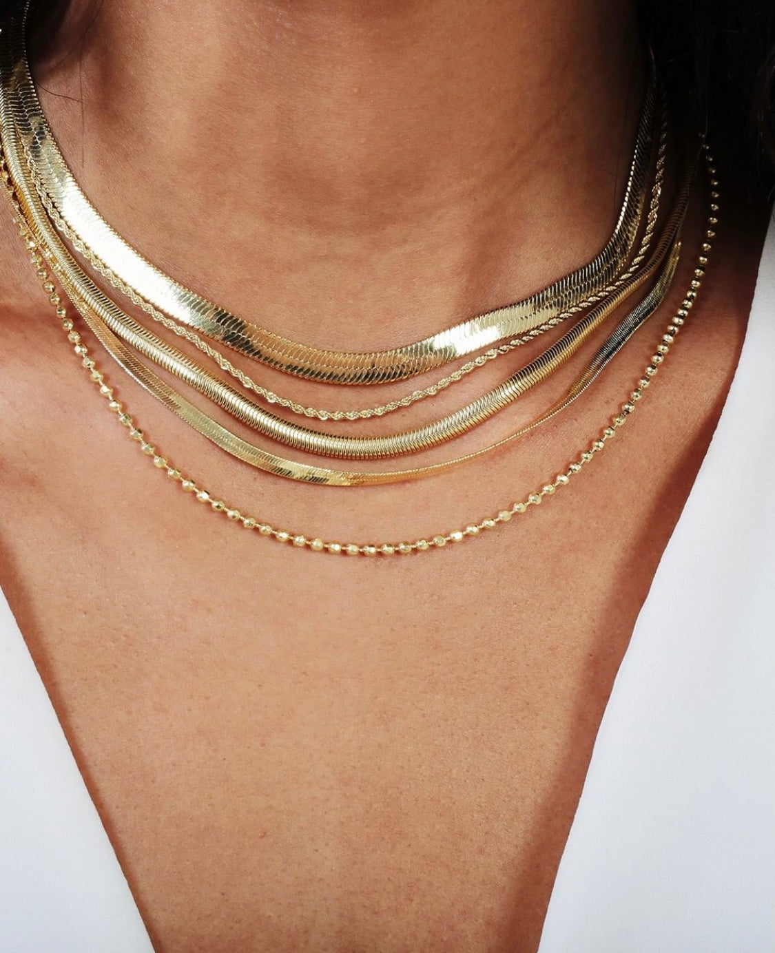 Snake Chain Choker Necklace 4MM