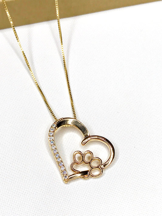 Loving Pet Heart with Zirconias