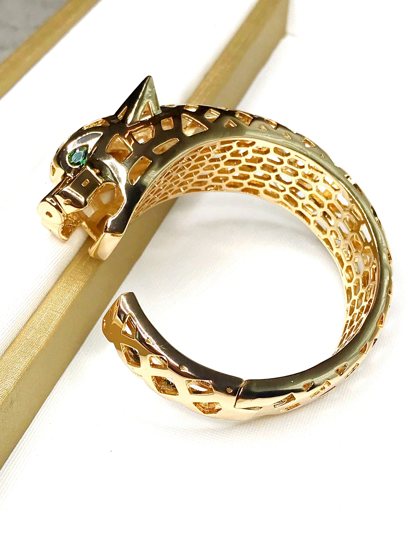 Lux Panther Cuff Bracelet