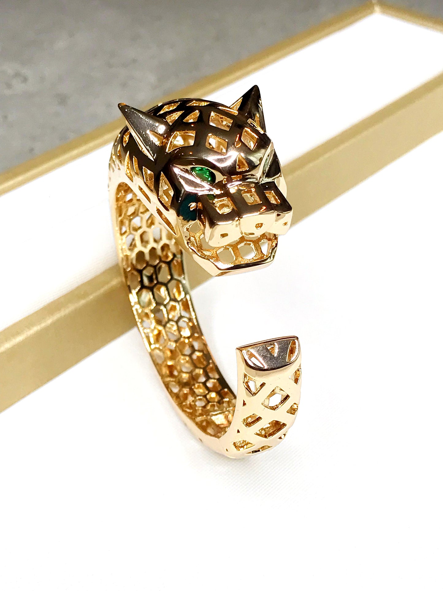 Lux Panther Cuff Bracelet