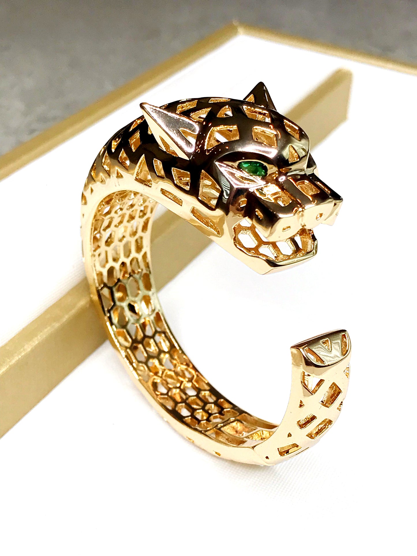 Lux Panther Cuff Bracelet