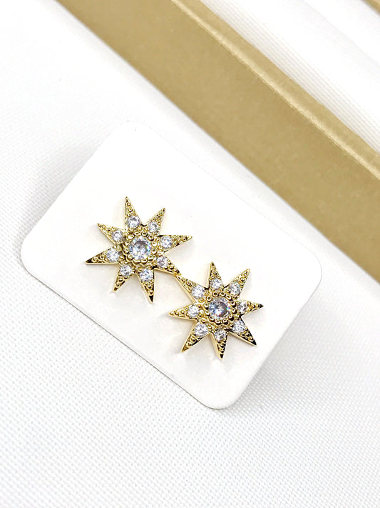 Star Solitaire Earring