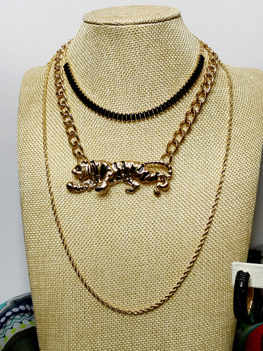 Tiger Designer Inspiration Choker Necklace