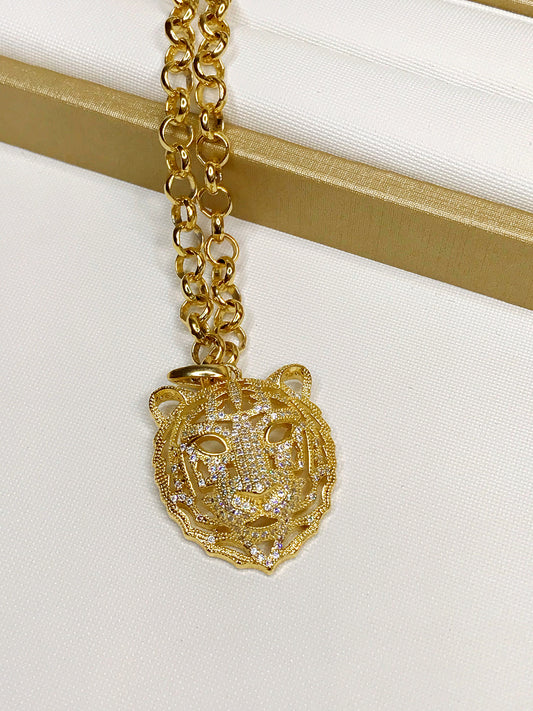 Lion Designer Inspiration Choker Necklace