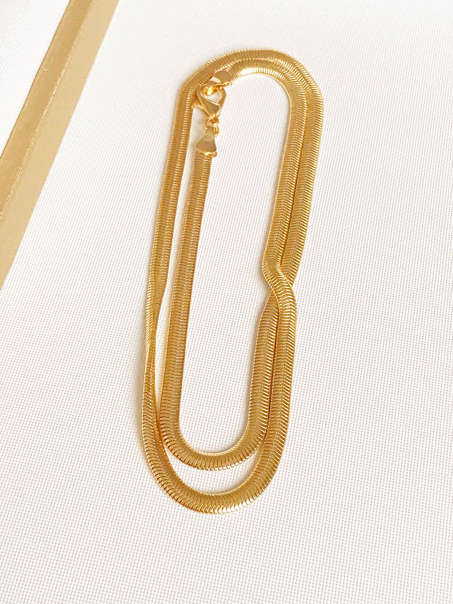 Long Snake Chain Necklace