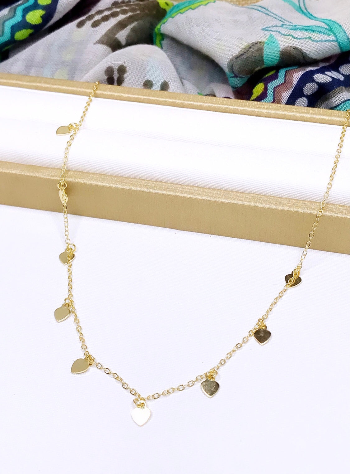 Flat Hearts Choker Necklace
