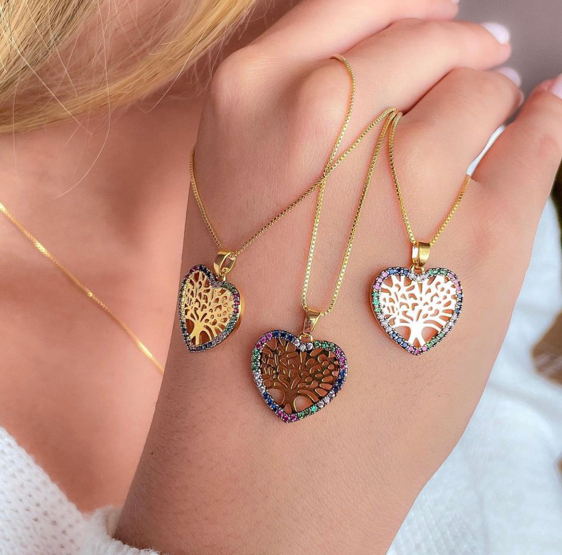 Tree of Life Colored Heart