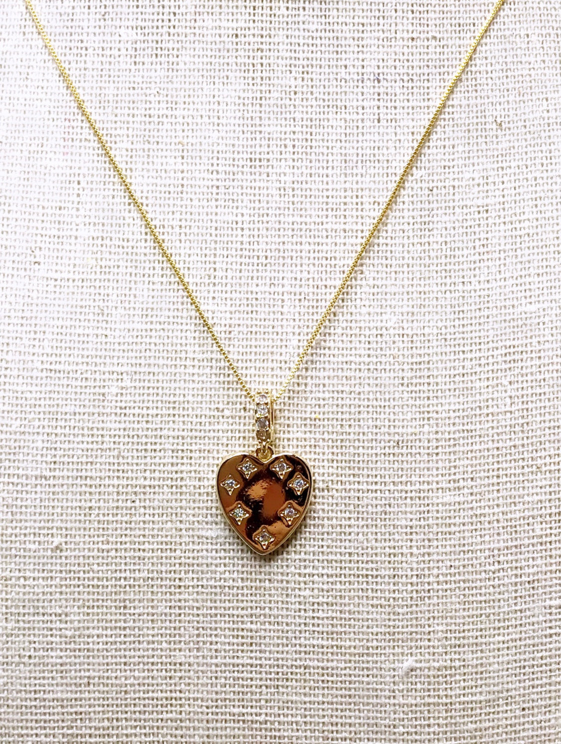 Delicat Sparkle Heart Necklace