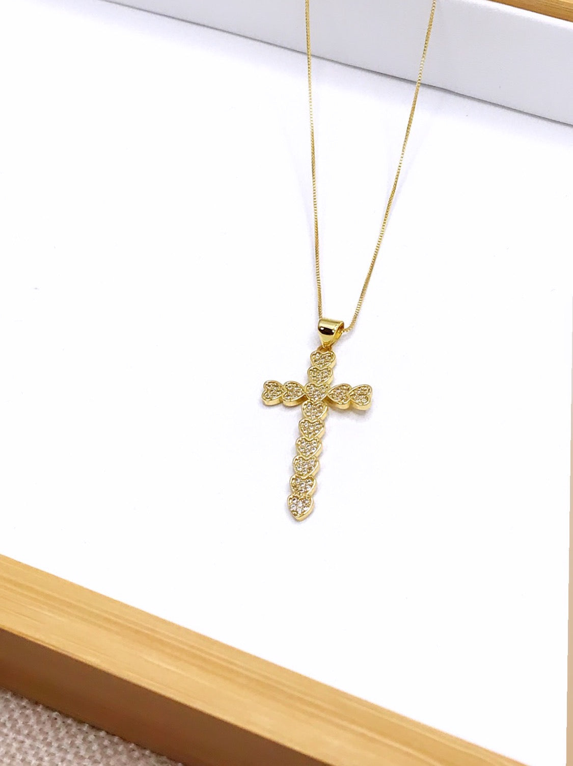 Heart Cross Necklace