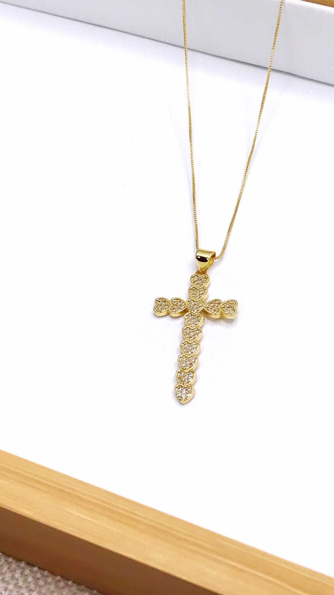 Heart Cross Necklace