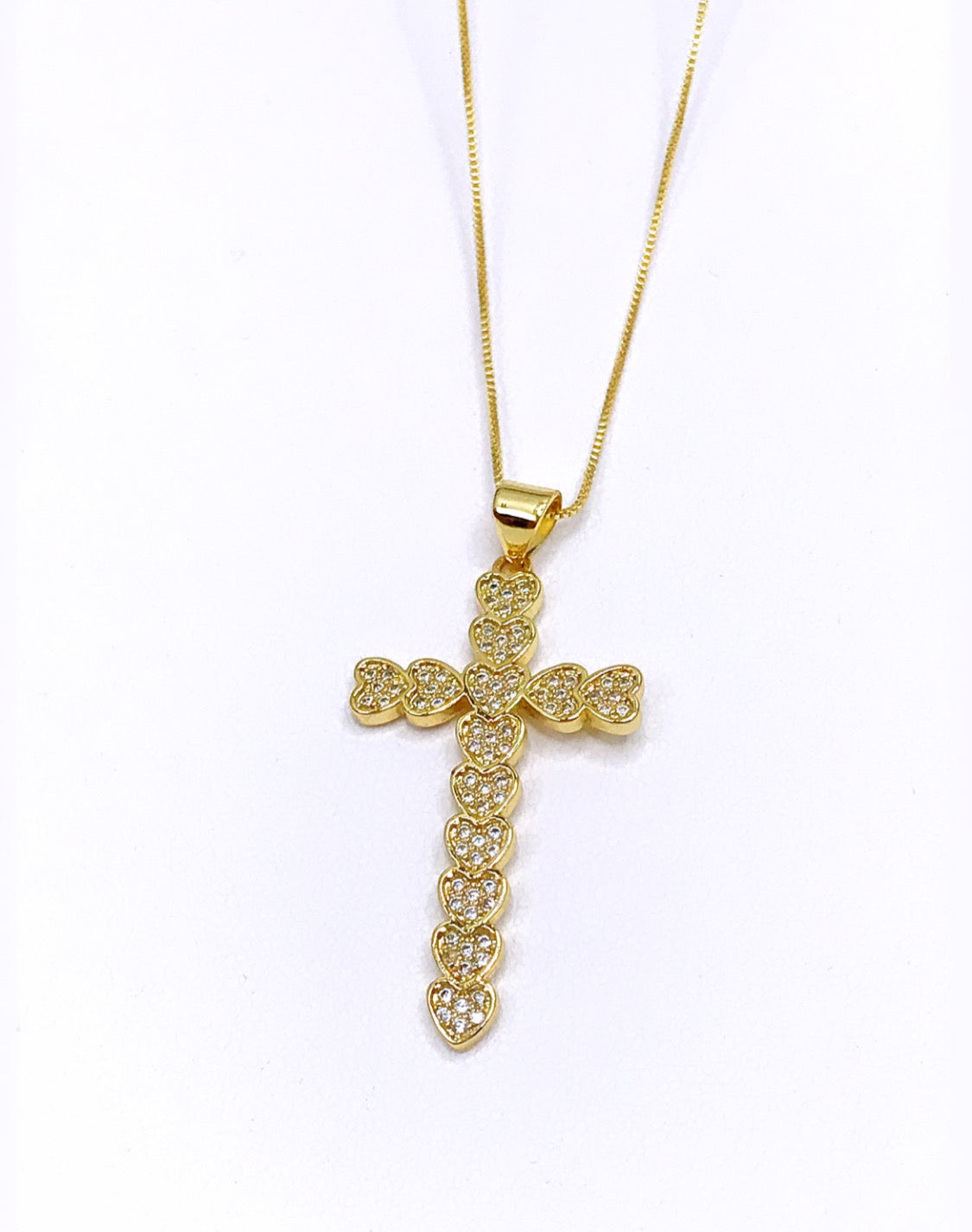Heart Cross Necklace