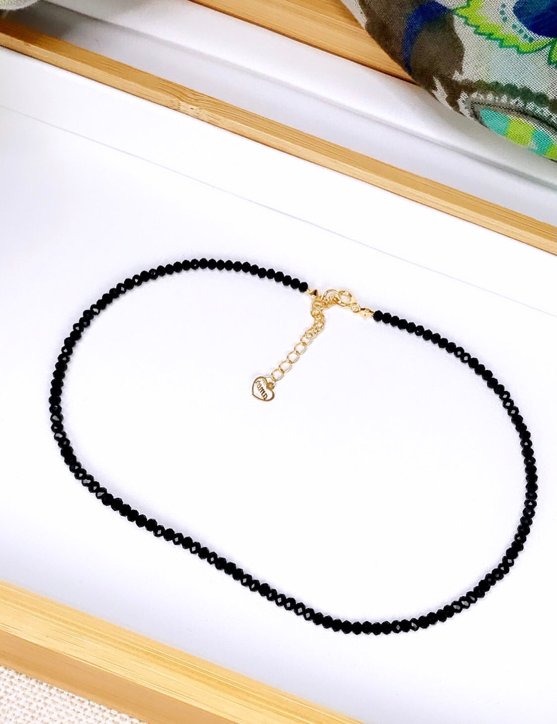 Black Crystal Choker Necklace