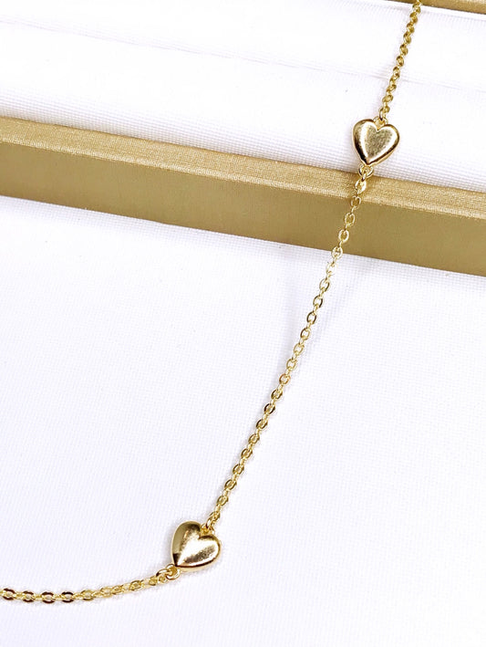 Hearts Long Necklace
