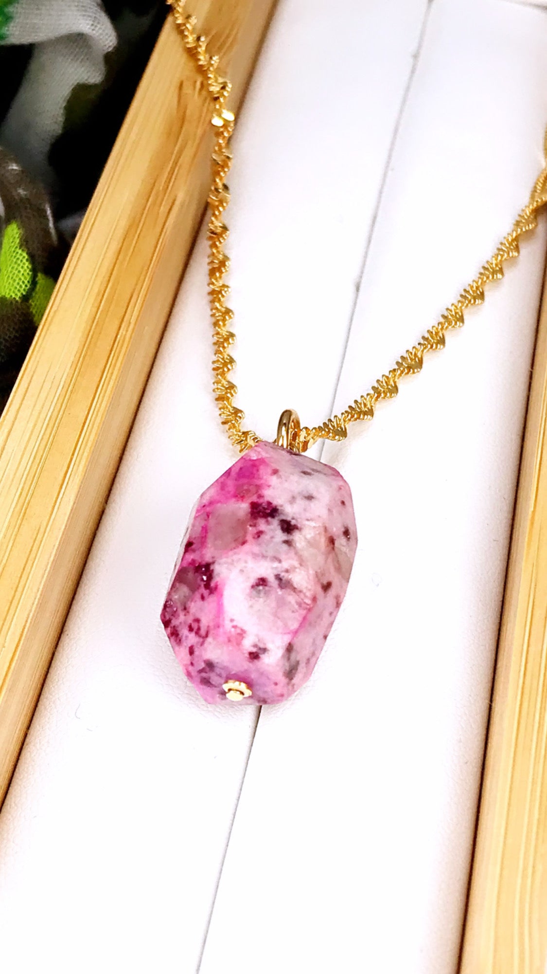 Pink Jade Necklace