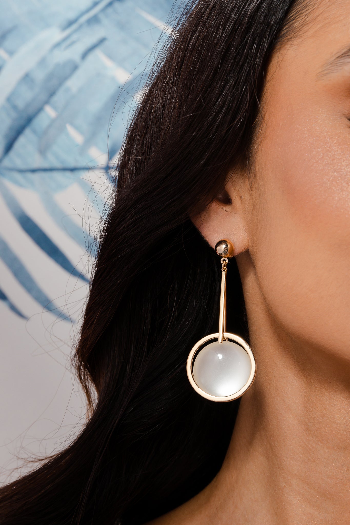 Cat Eye Pendulum Earring