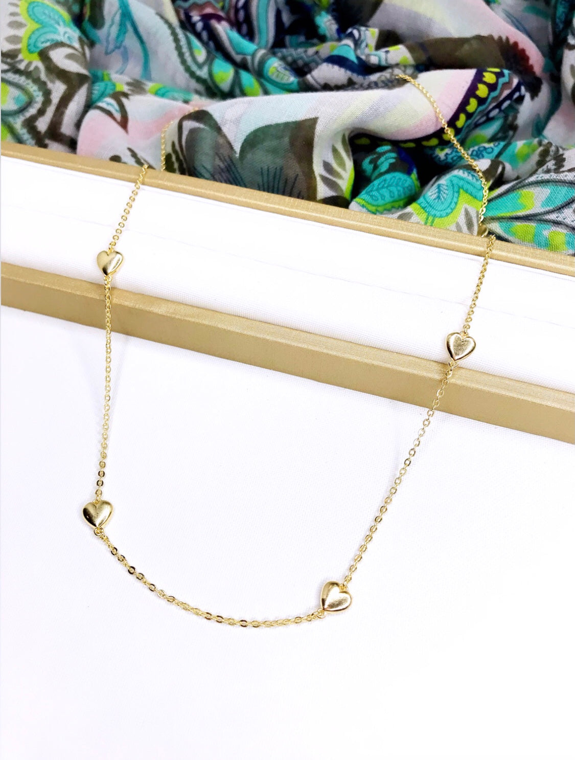 Hearts Long Necklace