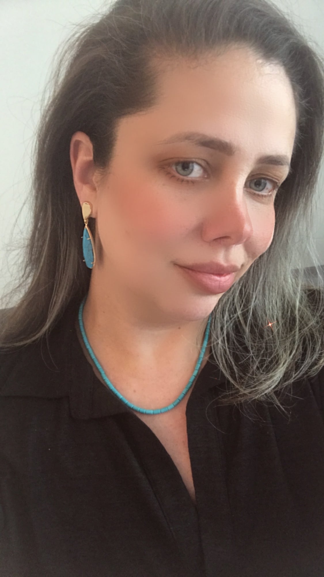 Turquoise Howlite Choker Necklace
