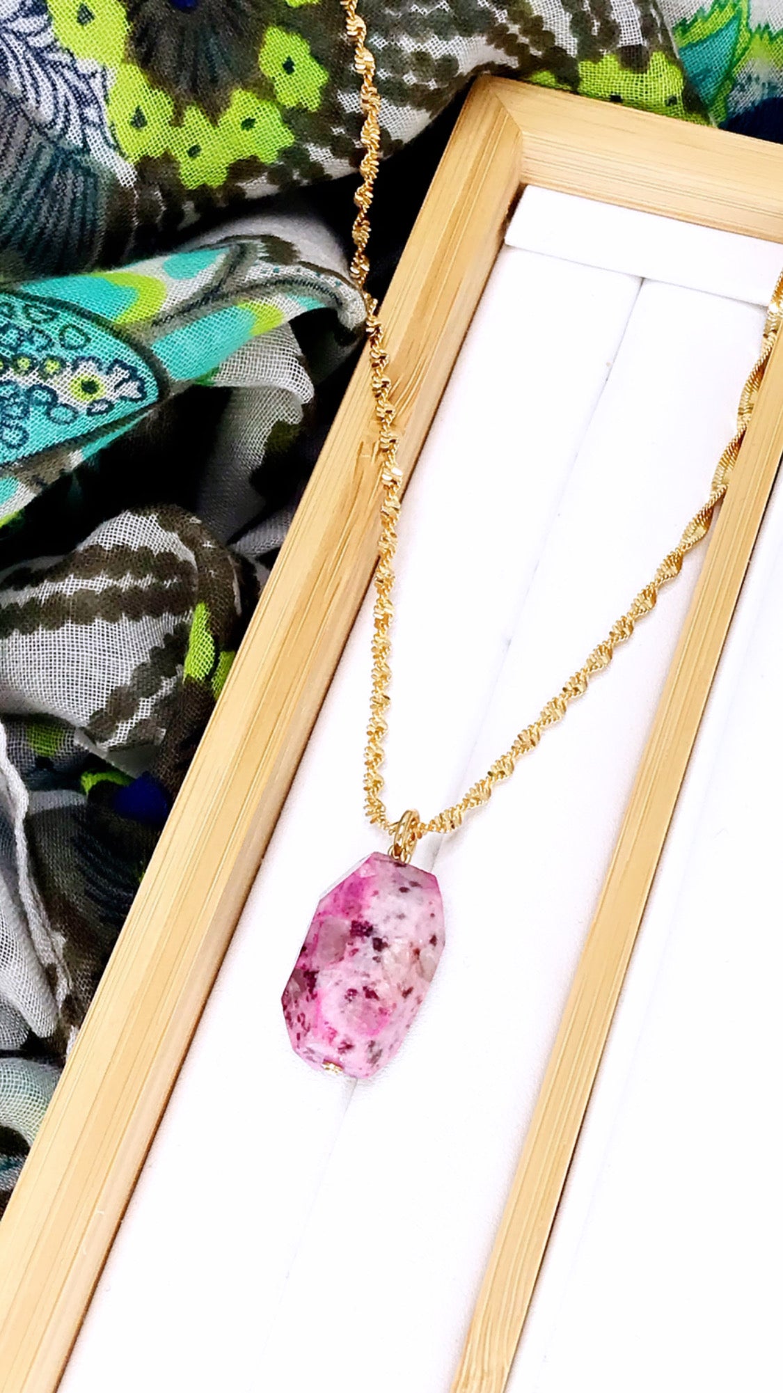 Pink Jade Necklace
