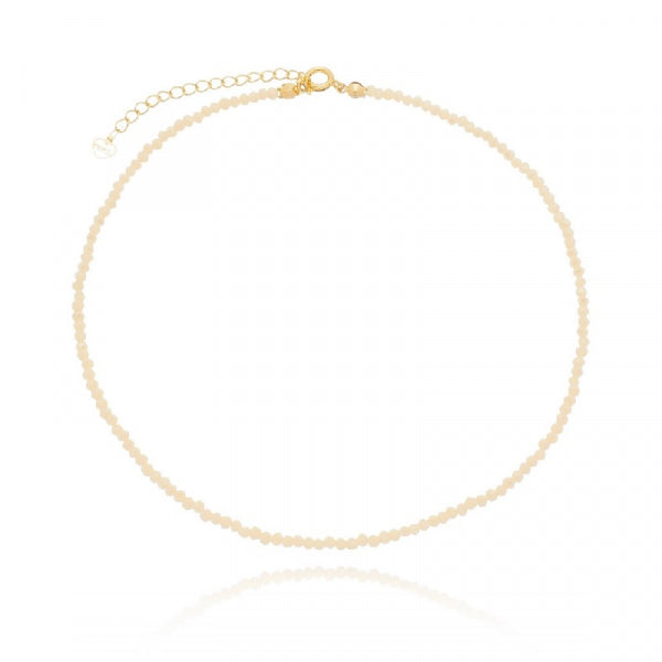 Nude Crystal Choker Necklace