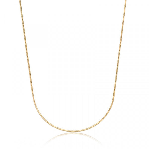 Thin Mouse Tail Diamond Long Necklace