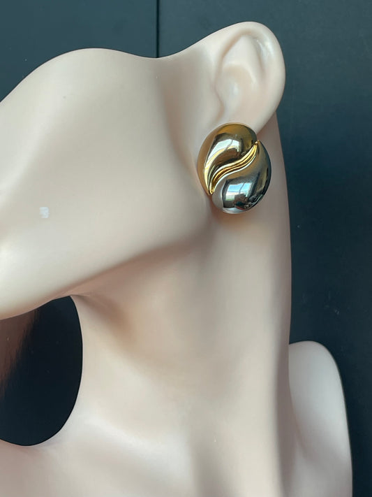Yin Yang Mix Metal Earring