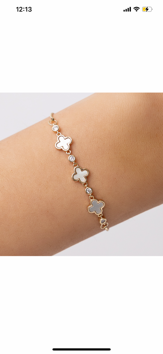 VC Inspiration Multi Clovers Adjustable Bracelet