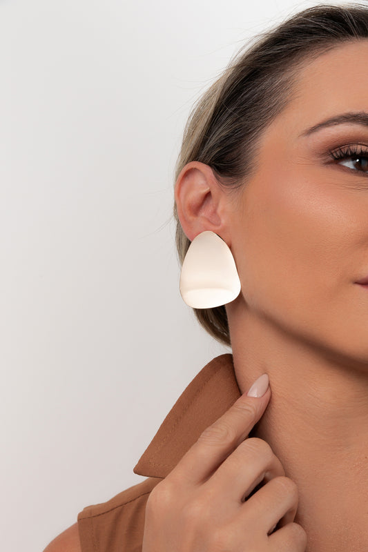 Maxi Organic Mirror Earring