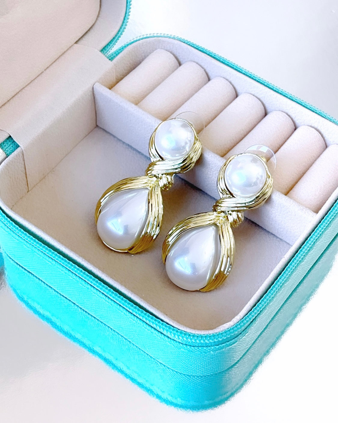 Lux Pearl Drop Earrings