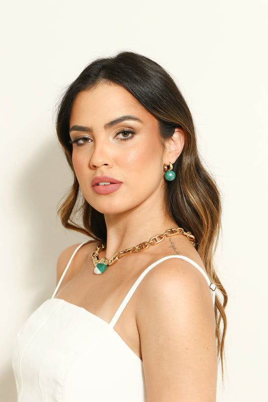 18MM Ball LabGem Earring Hoop