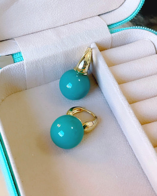 14MM Ball LabGem Earring Hoop