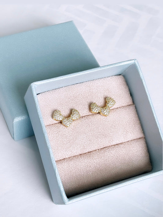 Pave Triple Heart Earring