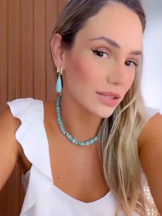 Amazonite Gemstone Earring